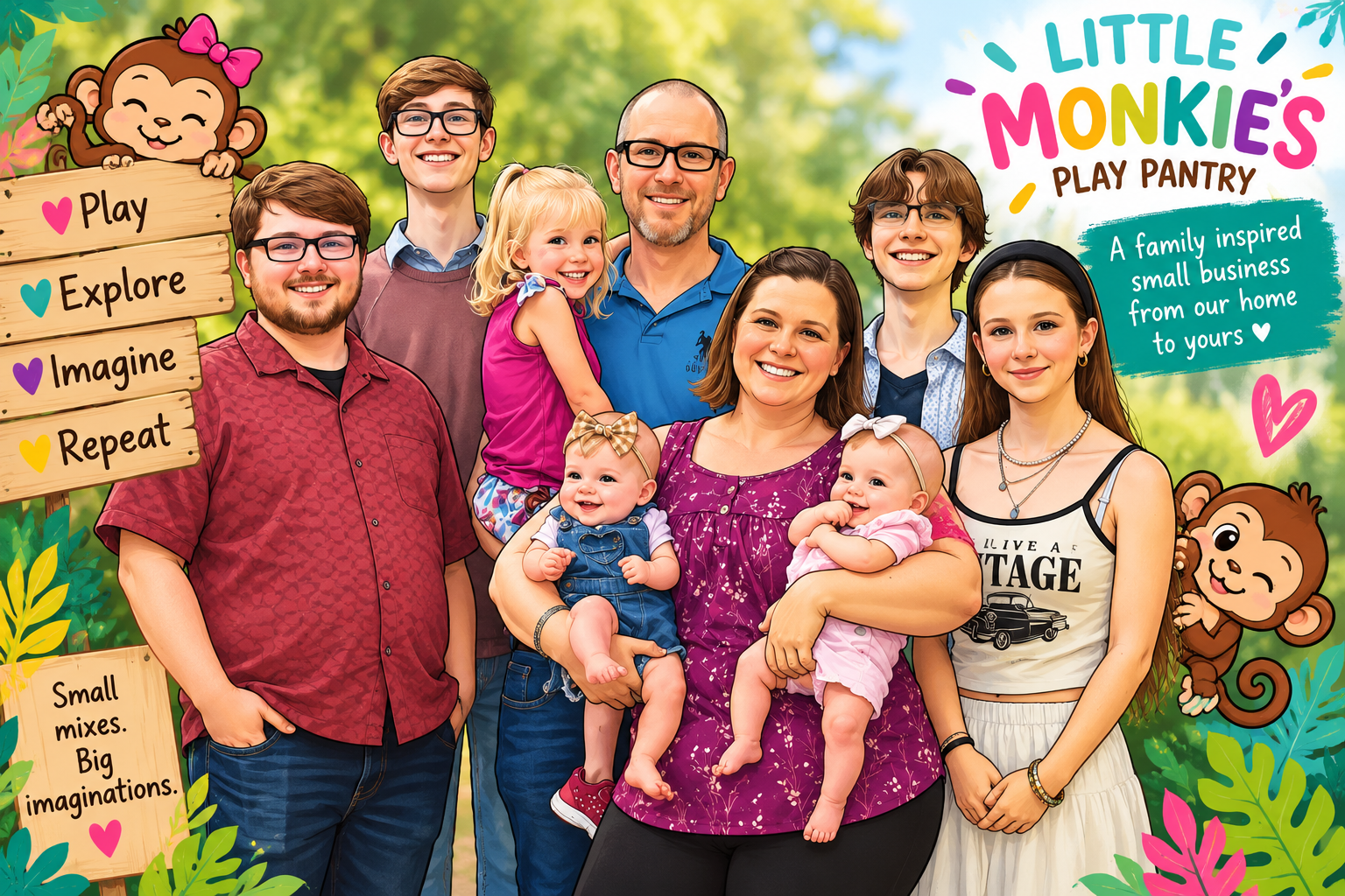 The family behind Little Monkie’s Play Pantry
